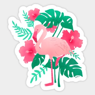 Flamingo: Tropical Pop Sticker